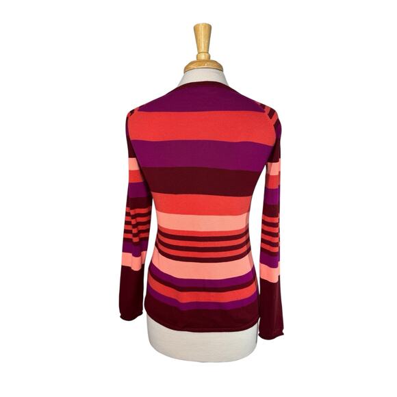 Title Nine Multicolor Striped Long Sleeve Top - Picture 3 of 10